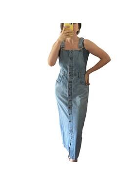 Vintage Denim Maxi Length Jumper Size Medium